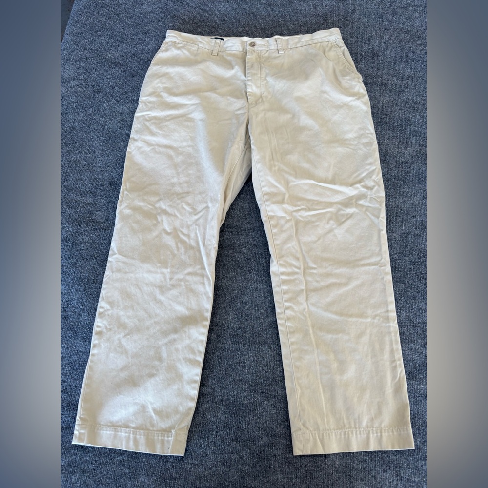 Polo Ralph Lauren Pants Mens 40x30 Beige Stretch Classic Polo Chino